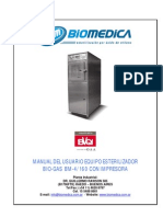 Guía del usuario del esterilizador Bio-Gas BM-4/160