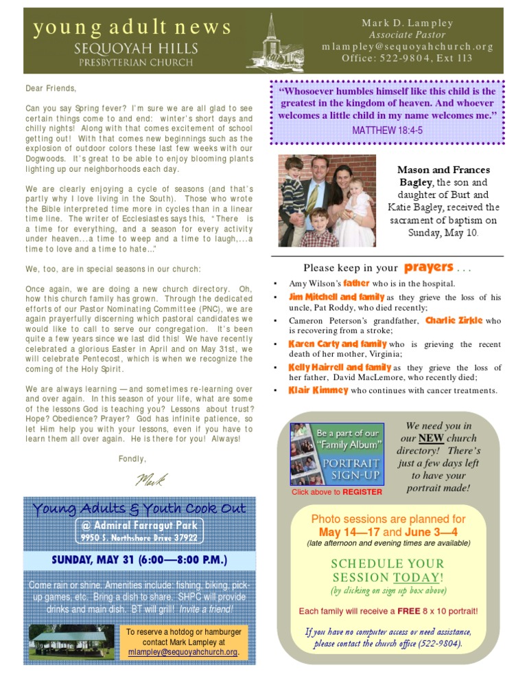 YA Newsletter May 13 | PDF