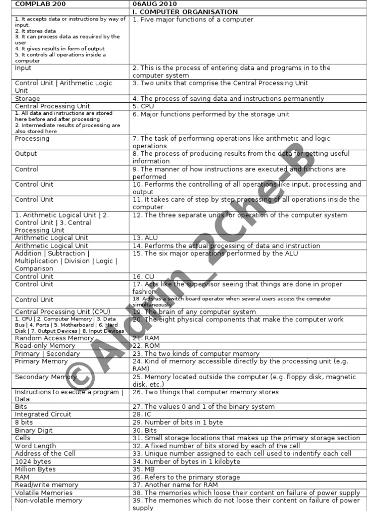 Instructions To Execute A Program - Data | PDF | Computer Data Storage ...