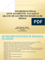 Responsabilidad Penal de Los Prevencionistas de Riesgos...