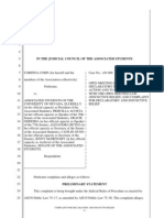 ASUN Judicial Council Complaint AN-006