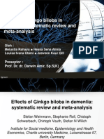 Journal Reading: Ginkgo Biloba for Dementia