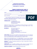 IC - Level IV Checksheet