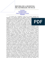 Breve Historia Del Soporte Para Escritura