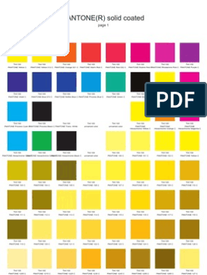 10 10 Pms Colour Chart Coated Electromagnetic Spectrum Printing