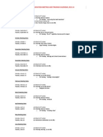 Tentative LEA Meeting and AR Training Calendar