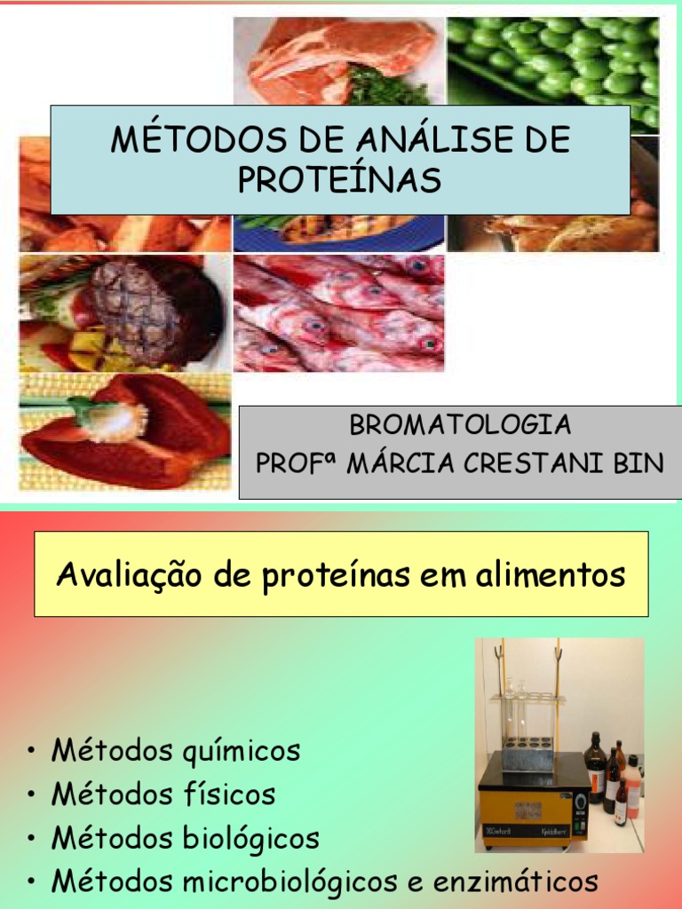 Aula 6 Métodos de análise de proteínas Proteínas