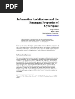 Download Information Architecture and the Emergent Properties of Cyberspace by macurak SN15481880 doc pdf