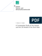 A Comparative Study of the Vasicek and the CIR Model of the