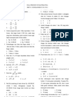 Soal Ujicoba Matematika