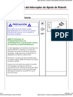 Circuito Del Interruptor de Ajuste de Ralentí