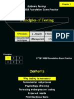 Principles of Testing: Software Testing ISTQB / ISEB Foundation Exam Practice