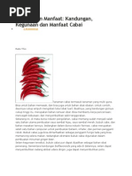 Download Khasiat Dan Manfaat Cabe by marhelun SN154843888 doc pdf