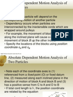 Dynamics Lecture5 Dependent Motion of Two Bodies and Relative Motion Using Translating Axes