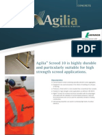 AGILIA High Strength Floor Screed Datasheet