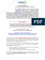 VI 26 JULIO ÚLTIMO PLAZO PARA FIRMAR CRÉDITO AVAL ESTADO