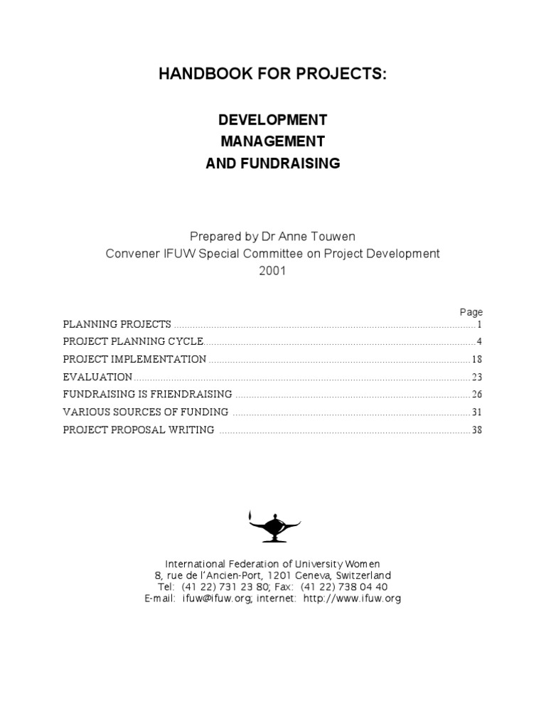 Project Guide for IFUW Members | PDF