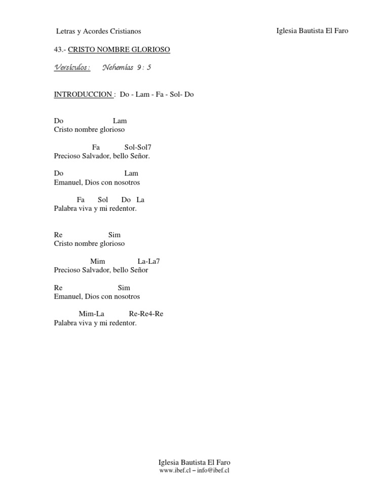 043 Cristo Nombre Glorioso Creencia Y Doctrina Cristiana Cristo Titulo 043 cristo nombre glorioso creencia y