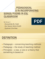 G4 Essential Pedagogical Principles in Incorporating Songs & Poetry in ESL Classroom