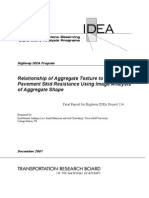 Relationship of Aggregate Texture To Asphalt Pavement Skid Resistance Using Image Analysis of Aggregate Shape