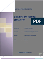 Ensayo de Corte Directo