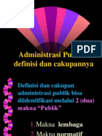 1 Administrasi Publik-Definisi & Cakupan