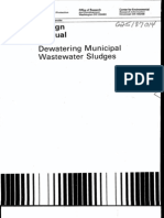 Design Manual -Dewatering of Muncipal Wastewater Sludge