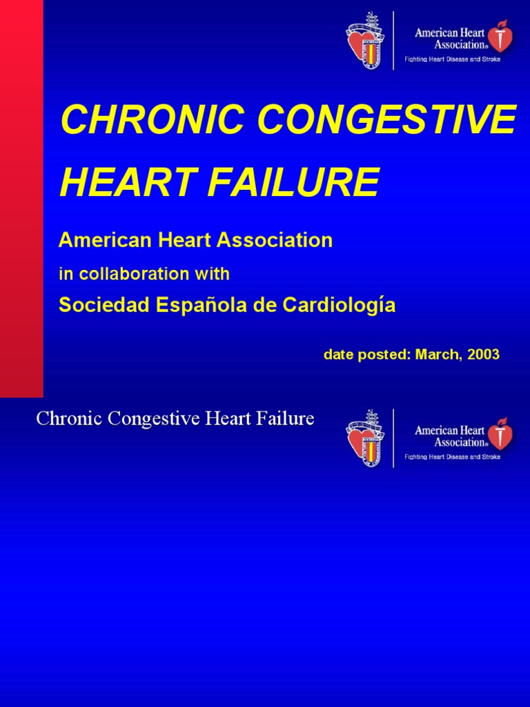 Congestive Heart Failure In Spanish