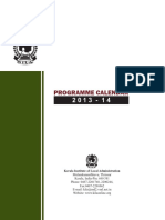 KILA Programme Calender 2013-14