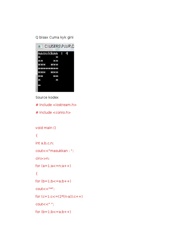 C++ Star and Factorial Patterns Code | PDF