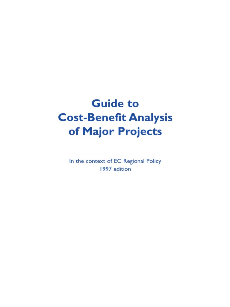 Cost Benefit Analysis | PDF | Cost–Benefit Analysis | Structural Funds ...