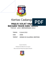 Kertas Cadangan - Yasin & Hajat Julai 2013