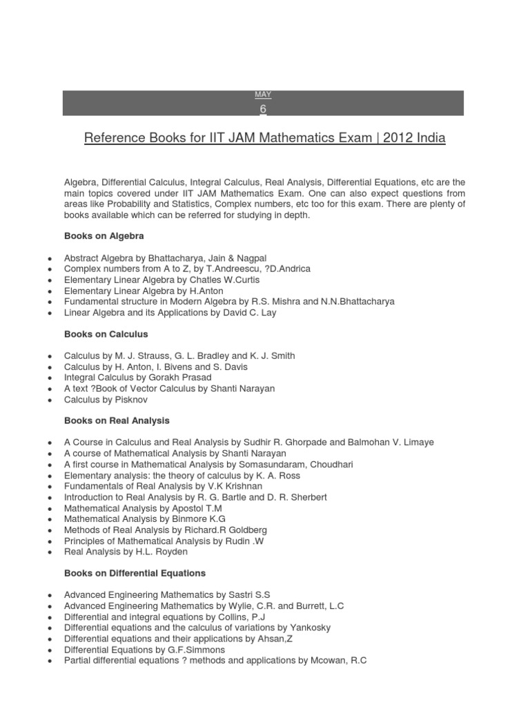 Jam Books  Mathematical Analysis  Equations