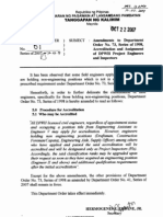 Tanggapan NG Kalihim: Republika NG Pilipinas /0 Kagawaran NG Pagawain at Lansangang Pambayan