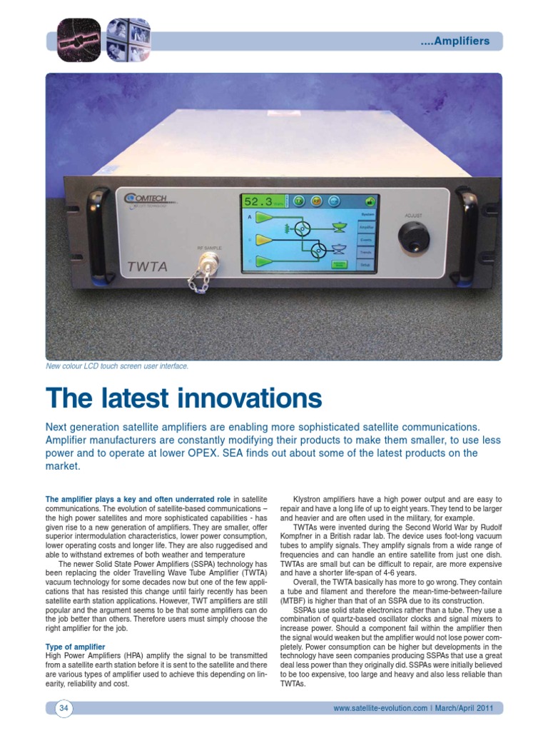 Amplifiers55 Amplifier Communications Satellite