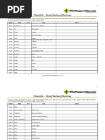 Checklist - Foyer/Hallway/Stairway: Room Area QTY Item Notes