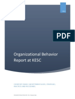 Organizational Behavior Report On KESC