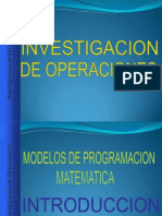 Modelos de Programacion Lineal