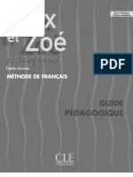 ALEX ET ZOE Guide Pedagogique