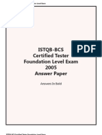 Istqb-bcs 2005 Answers