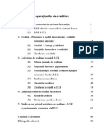 Managementul Operatiunilor de Creditare