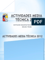 ACTIVIDADES MEDIA TÉCNICA