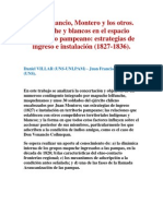 Don Venancio, Montero y Los Otros. Mapuche y Blancos en El Espacio Fronterizo Pampeano: Estrategias de Ingreso e Instalación (1827-1836)