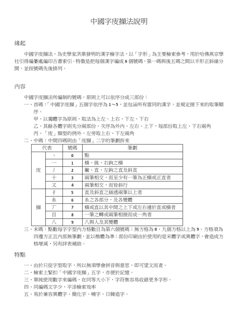 中國字庋㩪法說明 Pdf