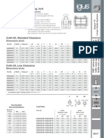 Drylin R Self-Aligning, Open Linear Plain Bearing, Inch