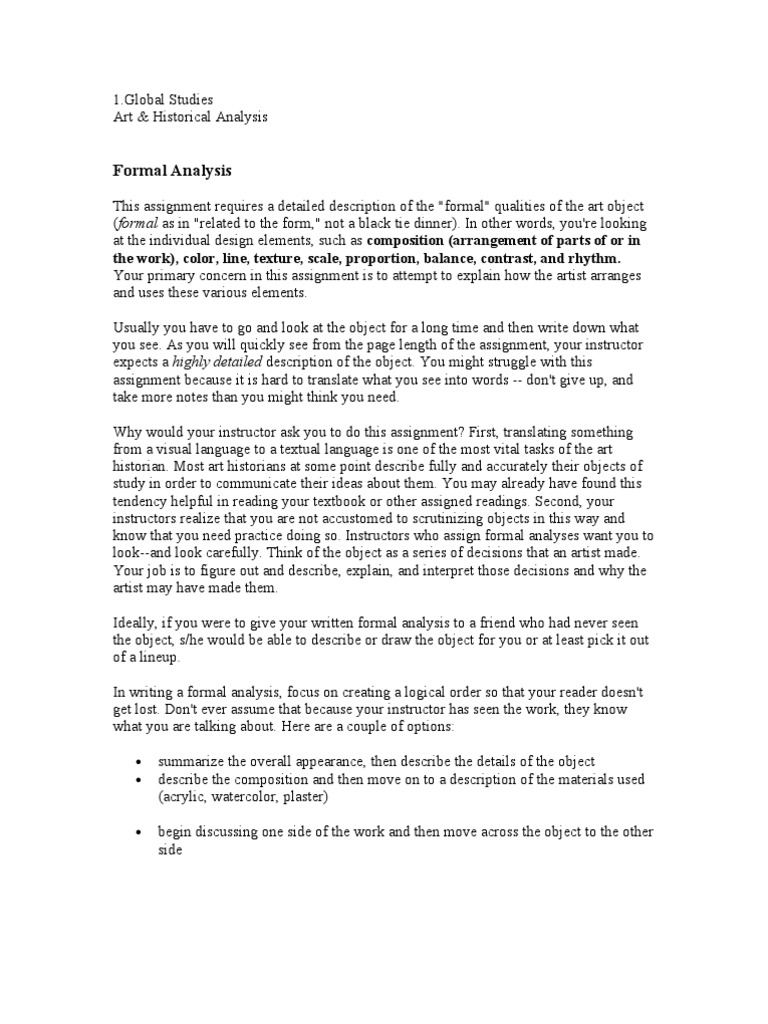 Formal Analysis of the Mona Lisa | PDF