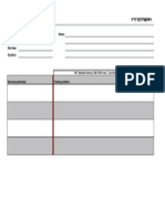 Cardio Training Log Template