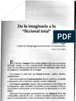 De Lo Imaginario a Lo Ficcional Total Marc Auge