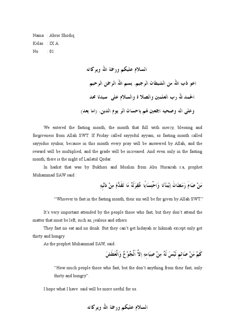 Pidato Bhs Inggris Prophets And Messengers In Islam Pidato Bhs Inggris Prophets And Messengers In Islam