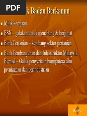 Bank Badan Berkanun  PDF